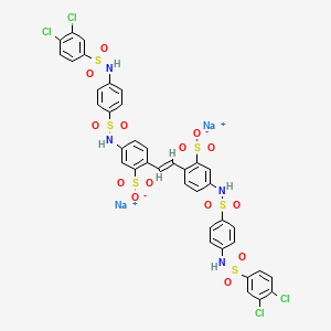 molecular formula C38H26Cl4N4Na2O14S6 B1512758 Sodium bischlorophenyl sulfamine CAS No. 58727-01-8