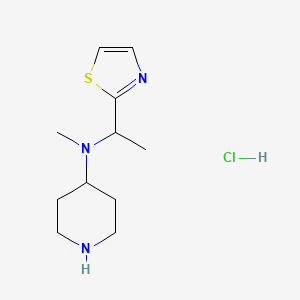 N-methyl-N-(1-(thiazol-2-yl)ethyl)piperidin-4-amine hydrochloride