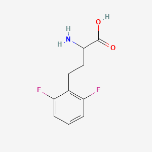 molecular formula C10H11F2NO2 B15127604 2-Amino-4-(2,6-difluoro-phenyl)-butyric acid 