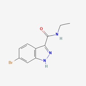 molecular formula C10H10BrN3O B15127615 6-bromo-N-ethyl-1H-indazole-3-carboxamide 