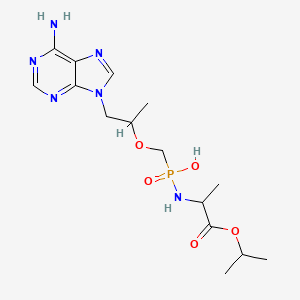 1-(6-aminopurin-9-yl)propan-2-yloxymethyl-N-(1-oxo-1-propan-2-yloxypropan-2-yl)phosphonamidic acid