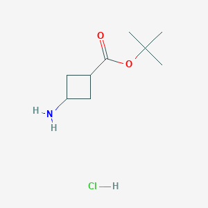 molecular formula C9H18ClNO2 B1512766 cis-tert-Butyl 3-aminocyclobutanecarboxylate hydrochloride CAS No. 1192549-09-9