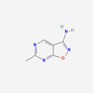 molecular formula C6H6N4O B1512767 6-Methylisoxazolo[5,4-d]pyrimidin-3-amine CAS No. 1171935-86-6