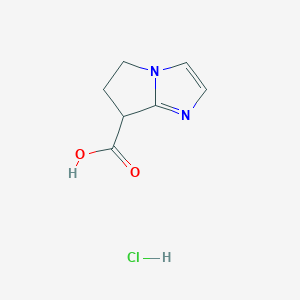 5H,6H,7H-Pyrrolo[1,2-a]imidazole-7-carboxylic acid hydrochloride