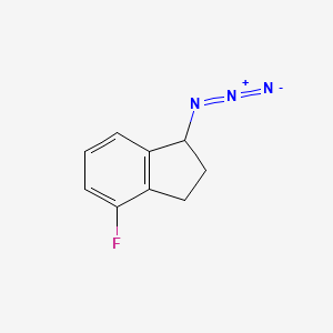 molecular formula C9H8FN3 B15127721 1-azido-4-fluoro-2,3-dihydro-1H-indene 