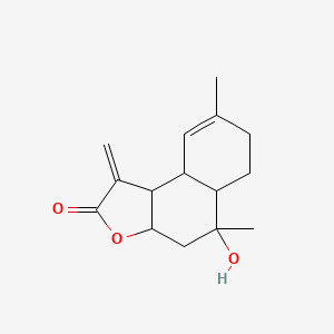 5-hydroxy-5,8-dimethyl-1-methylidene-4,5a,6,7,9a,9b-hexahydro-3aH-benzo[e][1]benzofuran-2-one