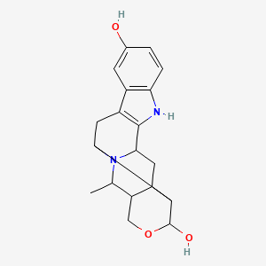 21-Methyl-18-oxa-1,11-diazahexacyclo[11.8.0.02,16.04,12.05,10.015,20]henicosa-4(12),5(10),6,8-tetraene-7,17-diol