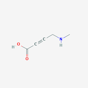 molecular formula C5H7NO2 B15127770 4-(Methylamino)-2-butynoic acid 