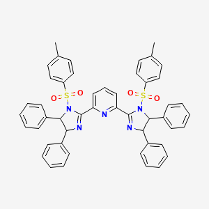 molecular formula C49H41N5O4S2 B15127784 2,6-Bis[1-(4-methylphenyl)sulfonyl-4,5-diphenyl-4,5-dihydroimidazol-2-yl]pyridine 