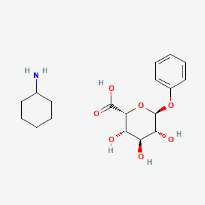 molecular formula C18H27NO7 B1512779 苯基α-L-艾杜糖环己铵盐 CAS No. 39031-70-4
