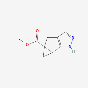 molecular formula C9H10N2O2 B15127818 rac-methyl (2R,4S)-8,9-diazatricyclo[4.3.0.0,2,4]nona-1(6),7-diene-4-carboxylate, cis 