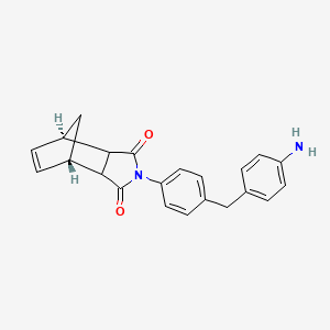 molecular formula C22H20N2O2 B1512785 N-[4-(4-Aminobenzyl)phenyl]-5-norbornene-2,3-dicarboximide CAS No. 76079-45-3