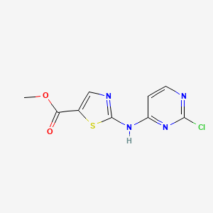 molecular formula C9H7ClN4O2S B15127851 Methyl 2-((2-chloropyrimidin-4-yl)amino)thiazole-5-carboxylate 