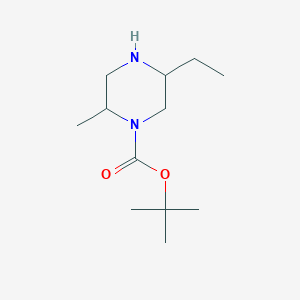 molecular formula C12H24N2O2 B15127873 tert-butyl (2S,5S)-5-ethyl-2-methyl-piperazine-1-carboxylate 