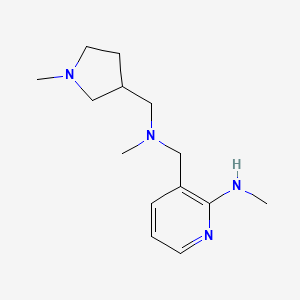 N-Methyl-3-((methyl[(1-methylpyrrolidin-3-YL)methyl]amino)methyl)pyridin-+