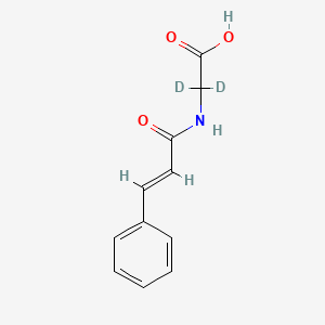 molecular formula C11H11NO3 B15127896 N-trans-Cinnamoylglycine-2,2-d2 