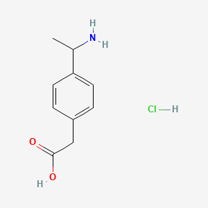 2-[4-(1-Aminoethyl)phenyl]acetic acid hydrochloride