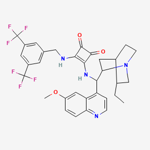 3-[[[3,5-Bis(trifluoromethyl)phenyl]methyl]amino]-4-[[(9R)-10,11-dihydro-6''-methoxycinchonan-9-yl]amino]-3-cyclobutene-1,2-dione