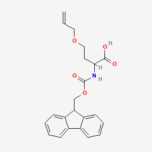 molecular formula C22H23NO5 B15127926 2-({[(9H-fluoren-9-yl)methoxy]carbonyl}amino)-4-(prop-2-en-1-yloxy)butanoic acid 