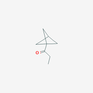 molecular formula C8H12O B15127929 1-{Bicyclo[1.1.1]pentan-1-yl}propan-1-one 