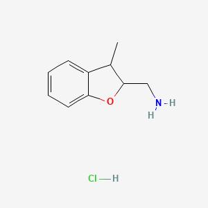 rac-[(2R,3S)-3-methyl-2,3-dihydro-1-benzofuran-2-yl]methanamine hydrochloride, cis