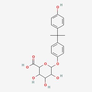 3,4,5-Trihydroxy-6-[4-[2-(4-hydroxyphenyl)propan-2-yl]phenoxy]oxane-2-carboxylic acid