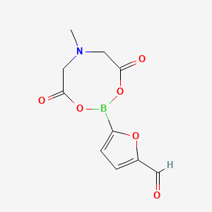 molecular formula C10H10BNO6 B1512795 5-(6-甲基-4,8-二氧代-1,3,6,2-二噁杂硼杂环丁烷-2-基)呋喃-2-甲醛 CAS No. 1104637-03-7