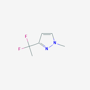 molecular formula C6H8F2N2 B15127979 3-(1,1-Difluoroethyl)-1-methyl-1H-pyrazole 