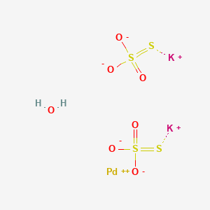 molecular formula H2K2O7PdS4 B1512798 Palladium(II) potassium thiosulfate 