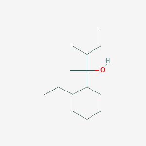 molecular formula C14H28O B15127981 2-(2-Ethylcyclohexyl)-3-methylpentan-2-ol 