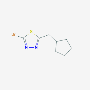 2-Bromo-5-(cyclopentylmethyl)-1,3,4-thiadiazole