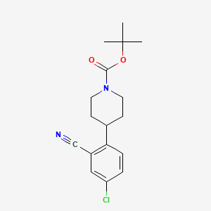 Tert-butyl 4-(4-chloro-2-cyanophenyl)piperidine-1-carboxylate