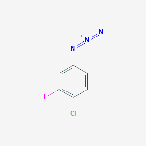 molecular formula C6H3ClIN3 B15128028 1-Azido-4-chloro-3-iodobenzene 