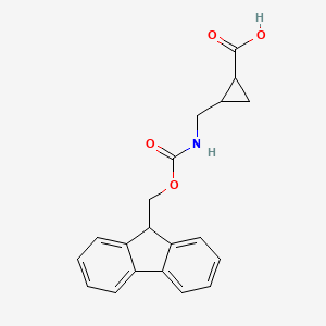 2-[(9H-Fluoren-9-ylmethoxycarbonylamino)methyl]cyclopropanecarboxylic acid