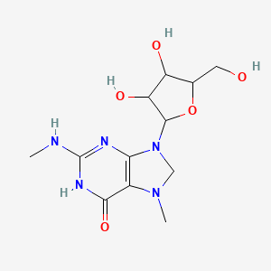 molecular formula C12H19N5O5 B15128040 N2,7-dimethylguanosine 