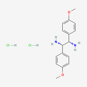molecular formula C16H22Cl2N2O2 B1512805 (1S,2S)-1,2-二(4-甲氧基苯基)乙烷-1,2-二胺;二盐酸盐 CAS No. 820965-96-6