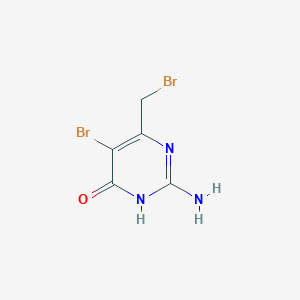 2-amino-5-bromo-4-(bromomethyl)-1H-pyrimidin-6-one