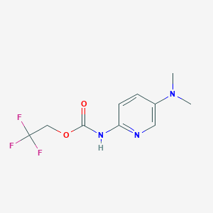 2,2,2-trifluoroethyl N-[5-(dimethylamino)pyridin-2-yl]carbamate