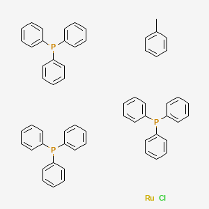 molecular formula C61H53ClP3Ru B1512809 Chlorohydridotris(triphenylphosphine)ruthenium(II)tolueneadduct CAS No. 217661-36-4