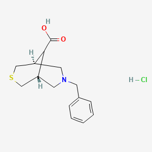 (1R,5S,9r)-7-benzyl-3-thia-7-azabicyclo[3.3.1]nonane-9-carboxylic acid hydrochloride