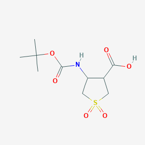 4-[(2-methylpropan-2-yl)oxycarbonylamino]-1,1-dioxothiolane-3-carboxylic acid