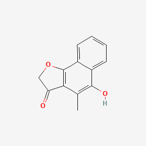 molecular formula C13H10O3 B15128112 Naphtho[1,2-b]furan-3(2H)-one, 5-hydroxy-4-methyl- CAS No. 22399-39-9