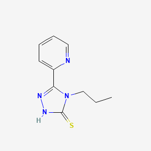 molecular formula C10H12N4S B15128126 4-propyl-5-(pyridin-2-yl)-4H-1,2,4-triazole-3-thiol 