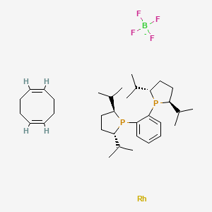 molecular formula C34H56BF4P2Rh- B1512816 1,2-Bis[(2S,5S)-2,5-diisopropylphospholano]benzene(1,5-cyclooctadiene)rhodium(I) tetrafluoroborate CAS No. 1000393-36-1