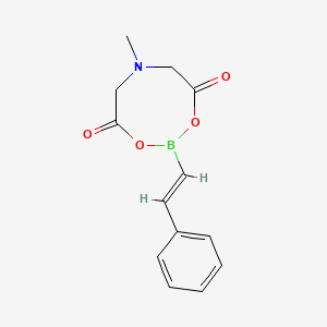 molecular formula C13H14BNO4 B1512817 6-Methyl-2-[(E)-2-phenylethenyl]-1,3,6,2-dioxazaborocane-4,8-dione CAS No. 1152427-93-4