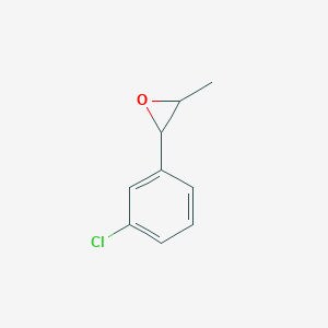 molecular formula C9H9ClO B15128189 2-(3-Chlorophenyl)-3-methyloxirane 