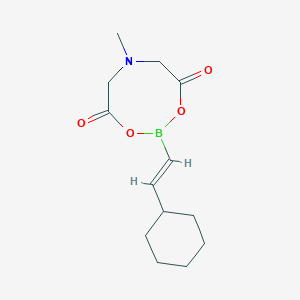 molecular formula C13H20BNO4 B1512819 2-[(E)-2-Cyclohexylethenyl]-6-methyl-1,3,6,2-dioxazaborocane-4,8-dione CAS No. 1152427-99-0