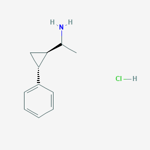 1-[2-Phenyl-cyclopropyl]ethan-1-amine hydrochloride