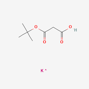 molecular formula C7H12KO4 B15128203 Propanedioic acid, mono(1,1-dimethylethyl) ester, potassium salt 