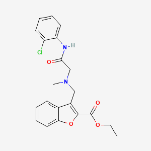 Ethyl 3-[({[(2-chlorophenyl)carbamoyl]methyl}(methyl)amino)methyl]-1-benzofuran-2-carboxylate